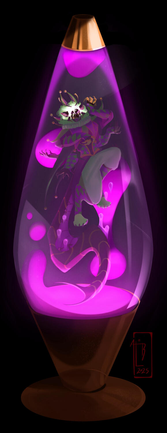 Iago’s Lamp, 6”x16”, Digital Illustration, 2025