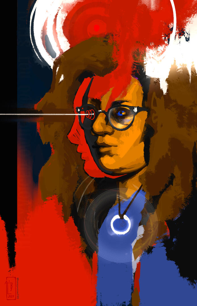 Self Portrait III, 12”x19”, 2024
